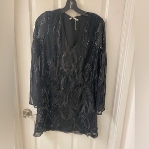 NWT Three Eighty Two sequins mini dress S